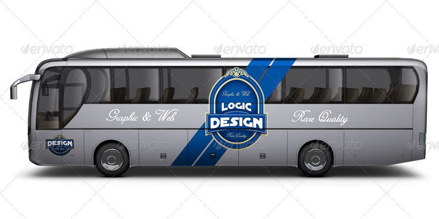 Download 30 Best Bus Mockup Templates Free And Bus Advertising Mockup Candacefaber PSD Mockup Templates