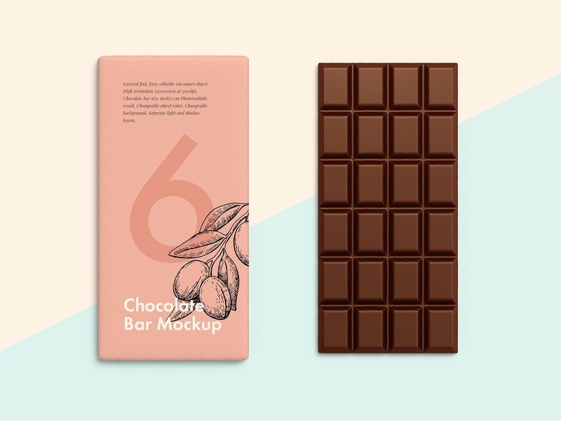 Download Chocolate Bar Mockup For Marketing Display Image Candacefaber