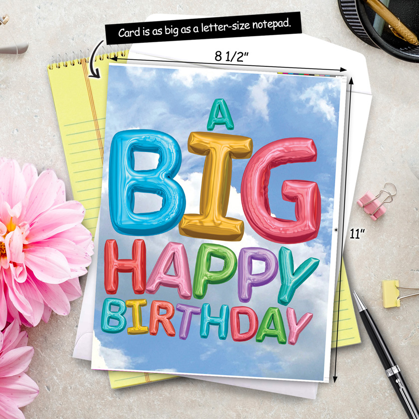 Large Birthday Cards
 Big Birthday Cards With Adorable Design Idea Candacefaber